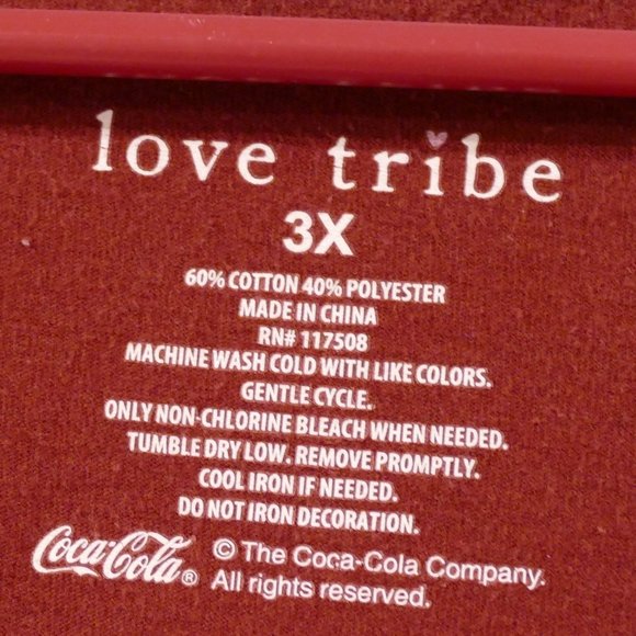 Coke T-Shirt by Love Tribe 3X - Picture 4 of 5
